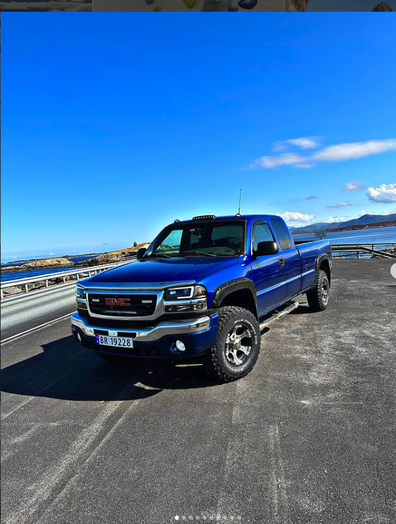 GMC lastebil p&aring; verkstedet