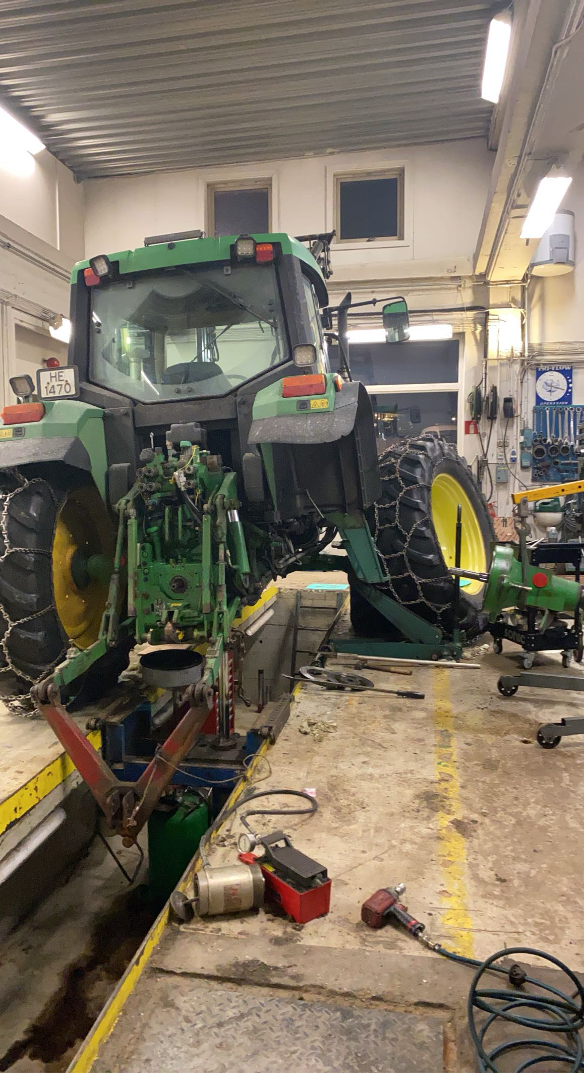 John Deere traktor p&aring; EU-kontroll